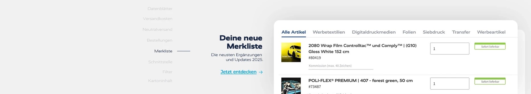 Was ist NEU bei uns im Shop? Jetzt entdecken!