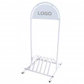 GRONAL® Fahrradständer Stahlrohr mit Logoplatte 